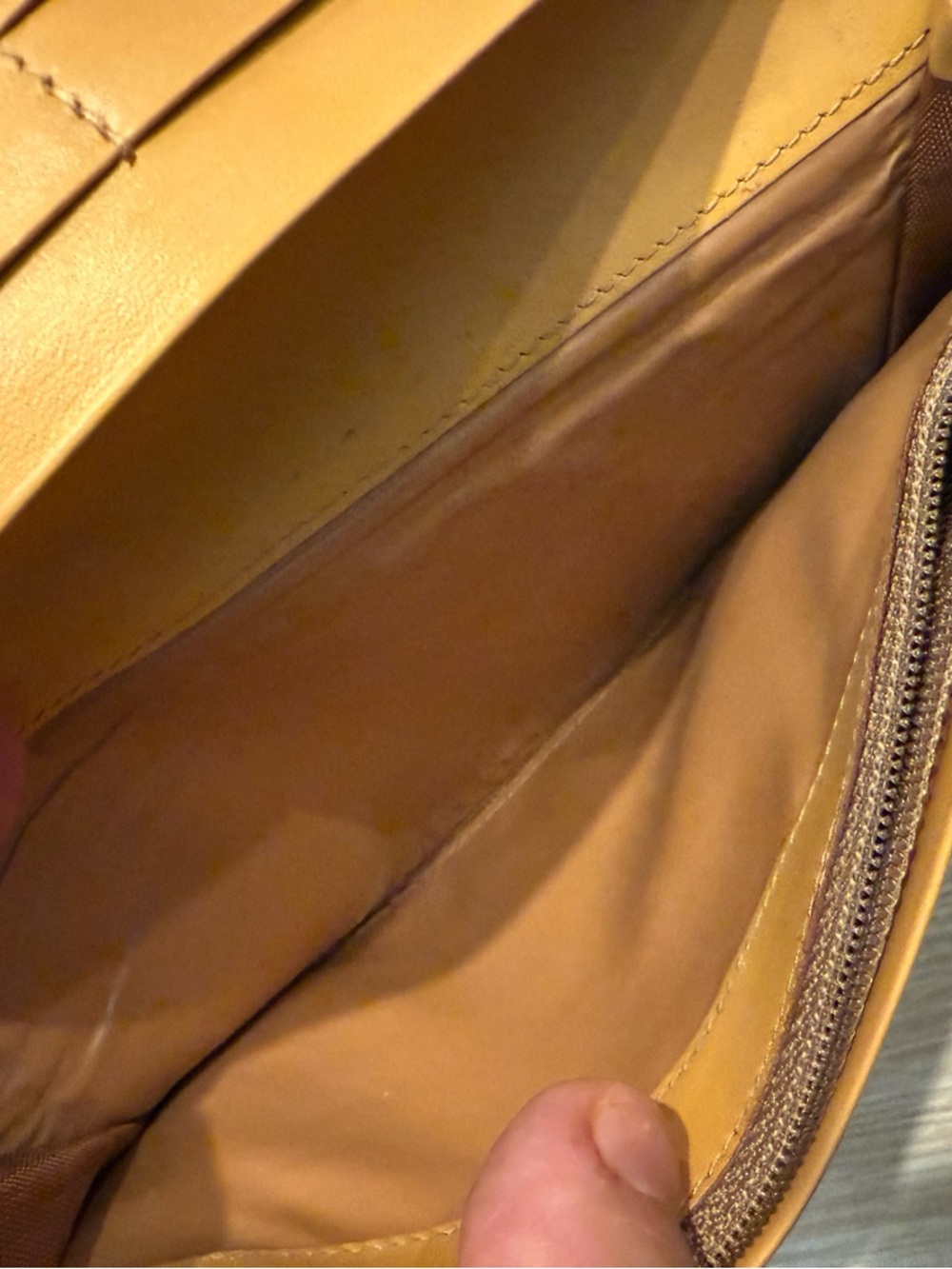Preloved Celine Brown Signature Long Wallet with Tan Trim - Picture 16 of 16